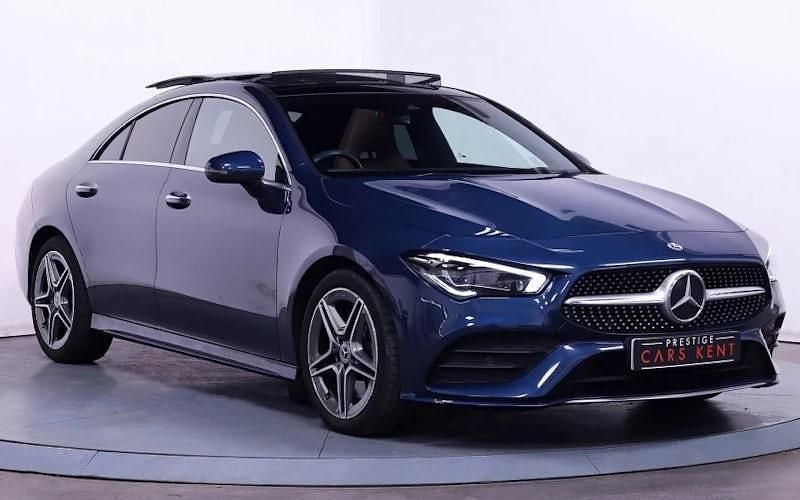 Blue Used 2021 Mercedes CLA250 AMG Line Premium Plus Sedan | £26,850 (Fair price) - Image 1/4