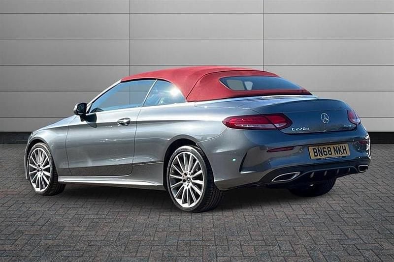 Used Mercedes C220 AMG Line Premium Plus 170 HP (125 kW) 2018 Grey Cabriolet