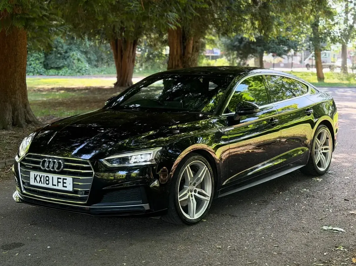 Used Audi A5 Sportback S-Line 190 HP (139 kW) 2018 Black Hatchback