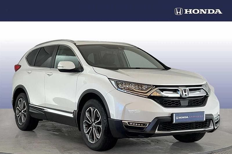 Platinum white Used 2021 Honda CR-V Hybrid SUV | £25,095 (A bit pricey) - Image 1/4