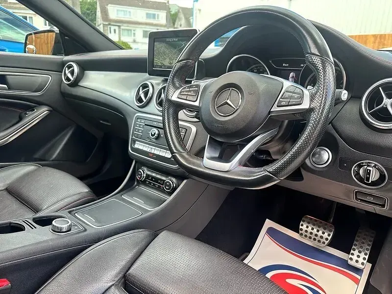Used Mercedes CLA180 AMG line 122 HP (89 kW) 2017 Black Sedan