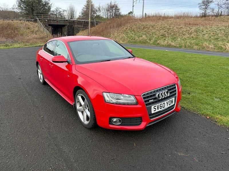 Used Audi A5 S-Line 141 HP (103 kW) 2010 Red Hatchback