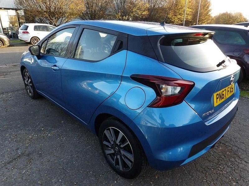 Used Nissan Micra Acenta 71 HP (52 kW) 2017 Blue Hatchback