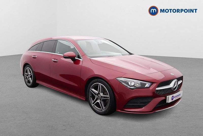 Red Used 2022 Mercedes CLA180 AMG Line Premium Sedan | £22,449 (Good price) - Image 1/4