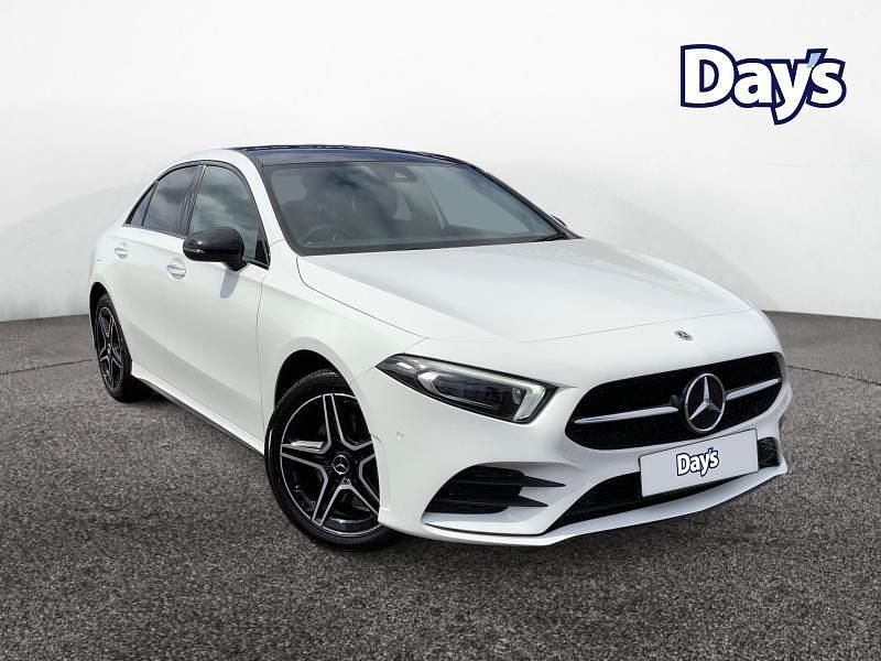 White Used 2022 Mercedes A250 AMG line Sedan | £20,547 (Fair price) - Image 1/4