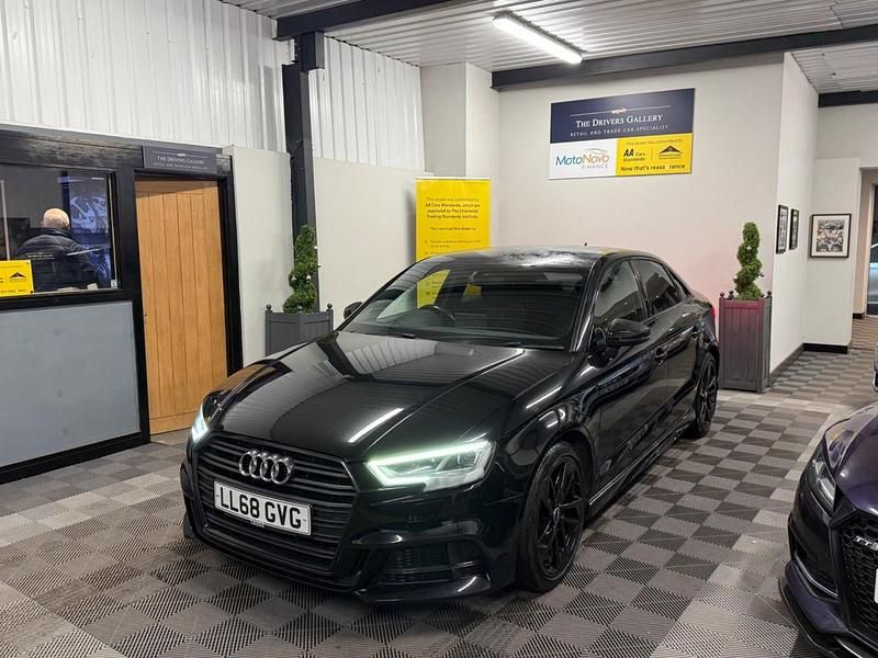 Used Audi A3 Black Edition 116 HP (85 kW) 2018 Black Sedan