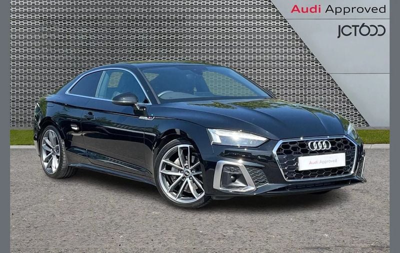 Black Used 2022 Audi A5 S-Line Coupe | £24,039 (Good price) - Image 1/4