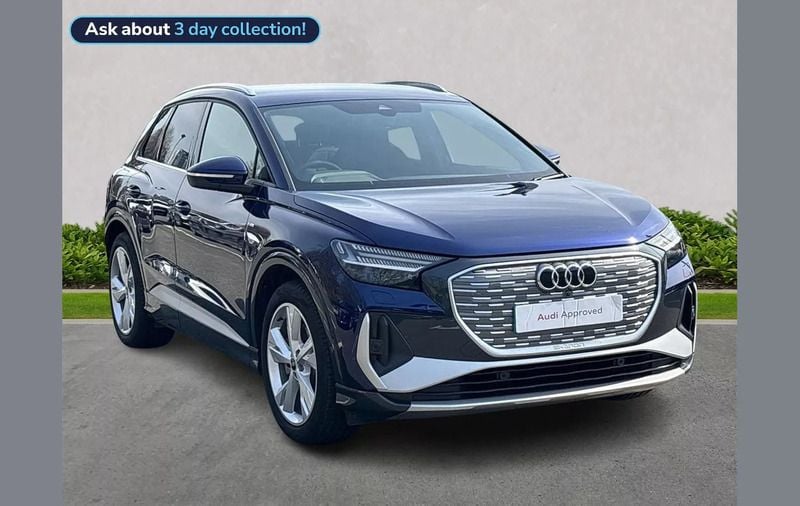 Blue Used 2024 Audi Q4 e-tron S-Line SUV | £39,999 (A bit pricey) - Image 1/4