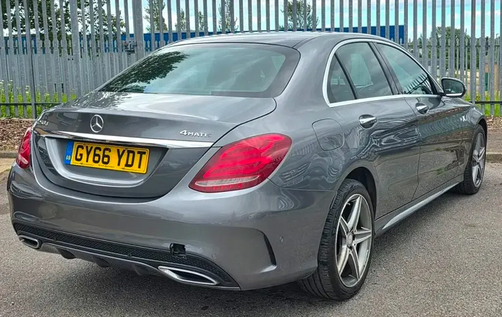 Used Mercedes C250 AMG line 204 HP (150 kW) 2016 Grey Sedan