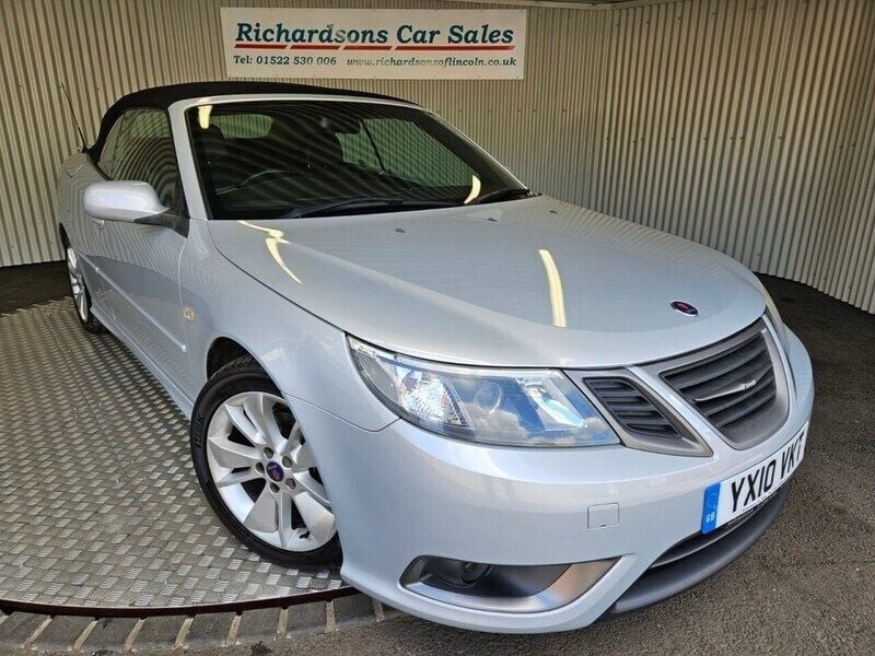 Silver Used 2010 Saab 9-3 Cabriolet Linear Cabriolet | £3,500 - Image 1/4