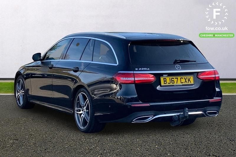 Used Mercedes E220 AMG line 194 HP (142 kW) 2017 Black Estate
