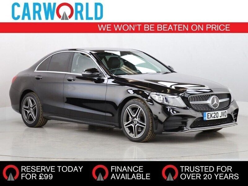 Black Used 2020 Mercedes C220 AMG line Sedan | £18,990 (Good price) - Image 1/3
