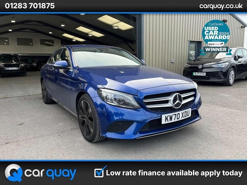 Blue Used 2020 Mercedes C200 Sedan | £16,795 (Good price) - Image 1/2
