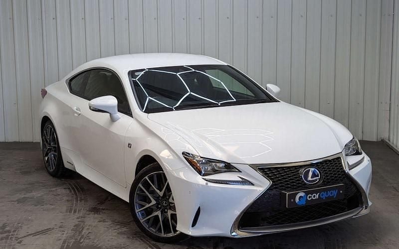 Used Lexus RC300h Sport Line 223 HP (164 kW) 2018 White Coupe