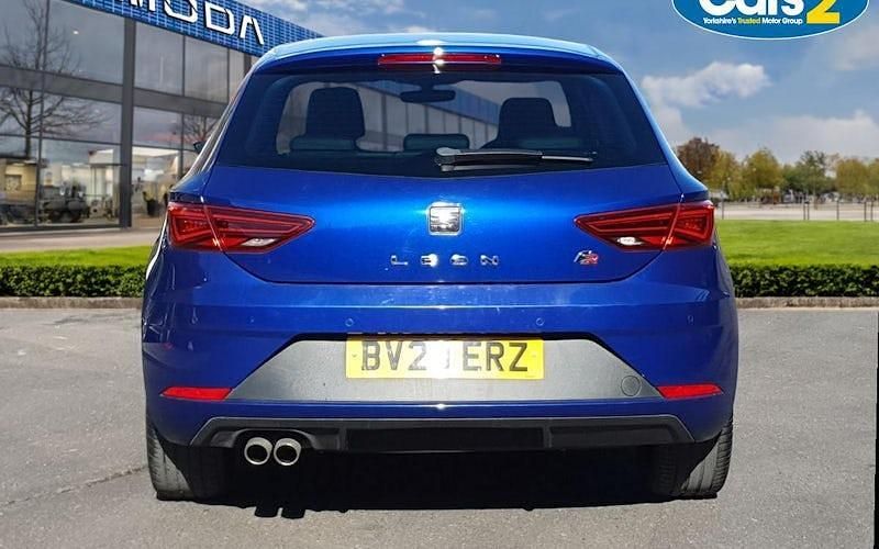 Used Seat Leon Black Edition 150 HP (110 kW) 2020 Blue Hatchback