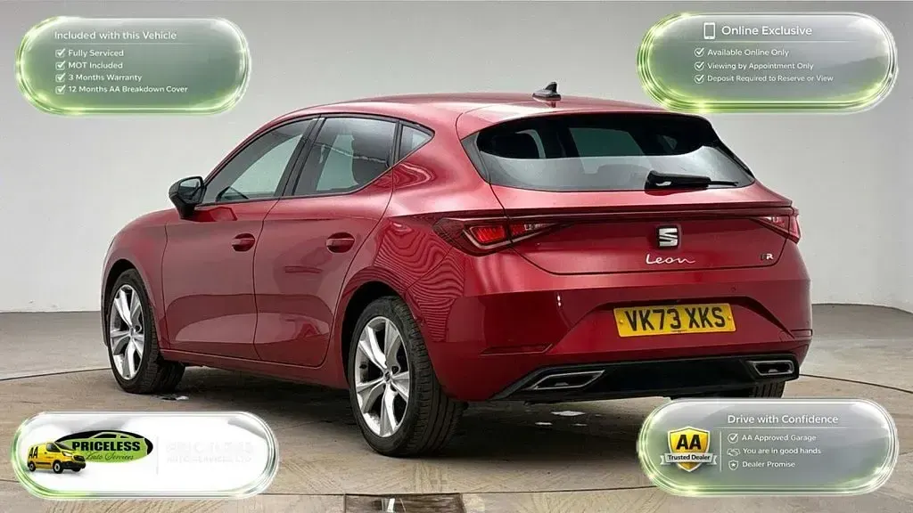 Used Seat Leon FR 150 HP (110 kW) 2023 Red Hatchback