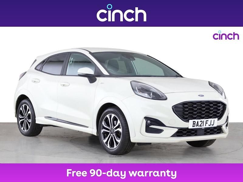 White Used 2021 Ford Puma Gen-E ST-Line SUV | £13,149 (Fair price) - Image 1/3
