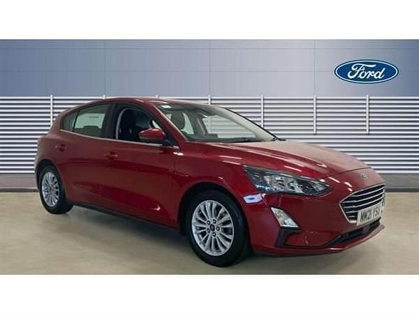 Red Used 2021 Ford Focus Titanium Hatchback | £11,477 (Good price) - Image 1/4