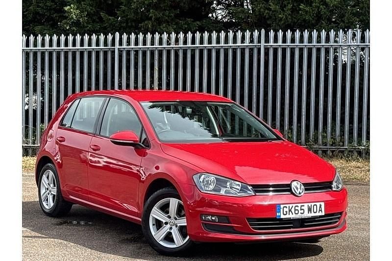 Red Used 2015 VW Golf VII Match Hatchback | £8,995 (Fair price) - Image 1/4