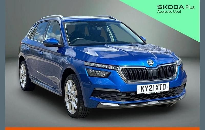 Used Skoda Kamiq SE L 147 HP (108 kW) 2021 Race blue metallic SUV