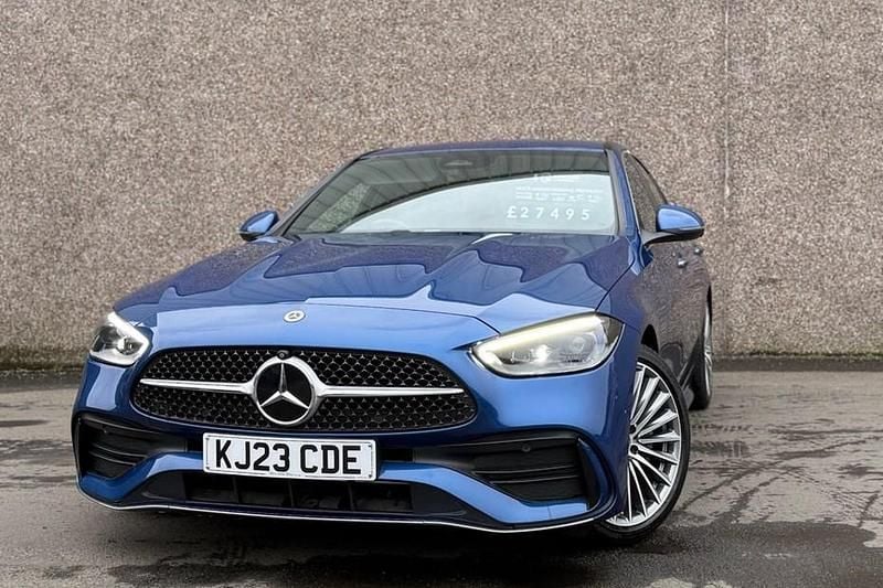 Used Mercedes C300 AMG Line Premium 258 HP (189 kW) 2023 Blue Sedan