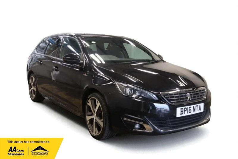 Black Used 2016 Peugeot 308 GT-line Estate | £7,950 (Fair price) - Image 1/4