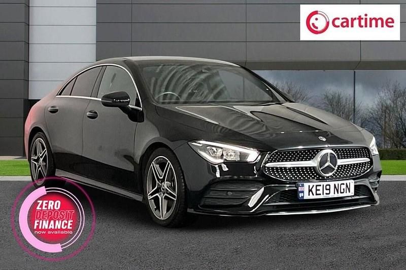 Black Used 2019 Mercedes CLA180 AMG line Sedan | £19,731 (Good price) - Image 1/4