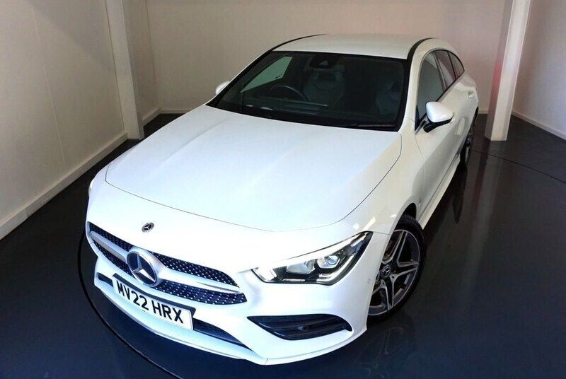White Used 2022 Mercedes CLA200 AMG line Estate | £21,895 (Good price) - Image 1/4