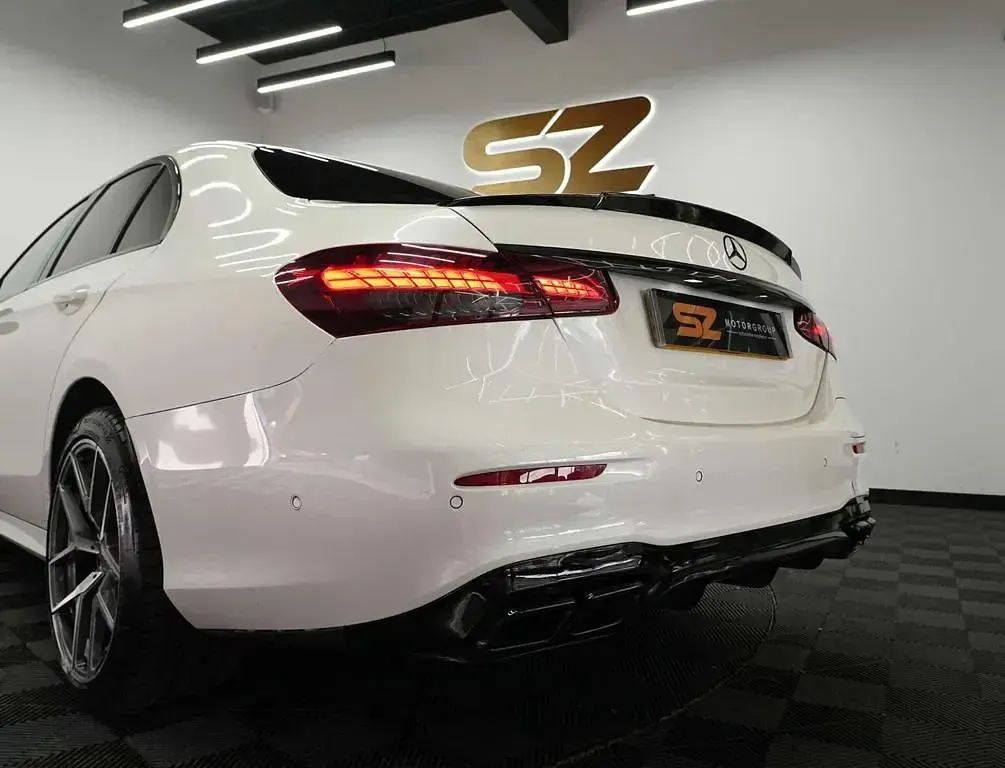 Used Mercedes E300 AMG line 2022 White Sedan