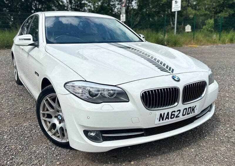 White Used 2012 BMW 520 Comfort Edition Sedan | £4,410 (Good price) - Image 1/4