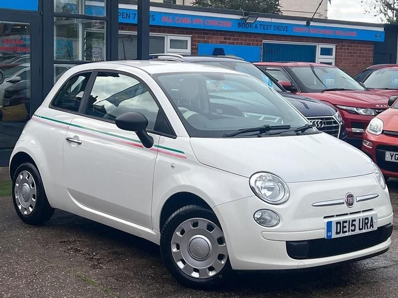 White Used 2015 Fiat 500 Pop Hatchback | £4,780 (Good price) - Image 1/4