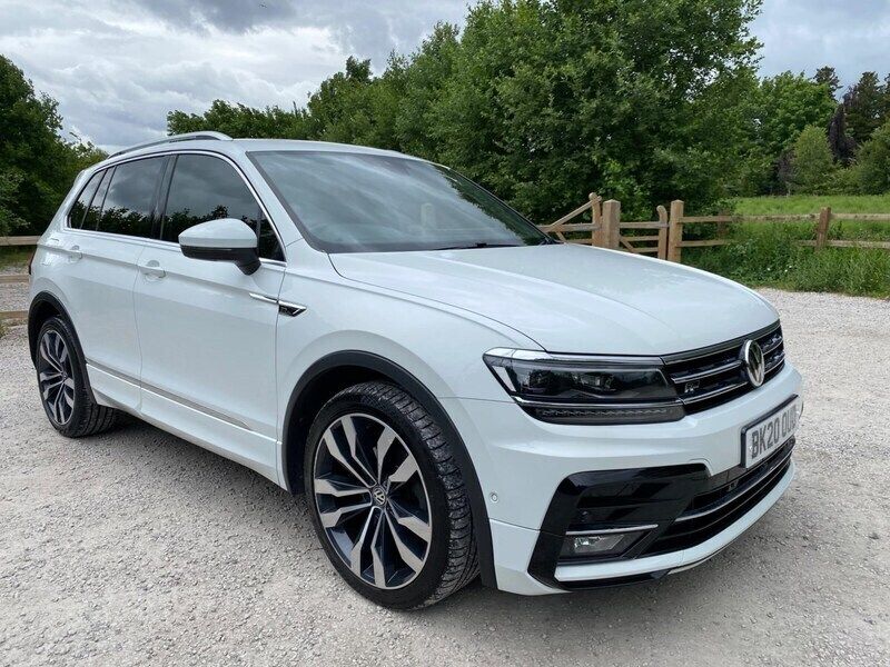 White Used 2020 VW Tiguan R-line SUV | £19,990 (Good price) - Image 1/4