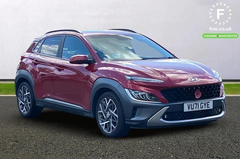 Red Used 2021 Hyundai Kona Ultimate SUV | £17,999 (Fair price) - Image 1/3