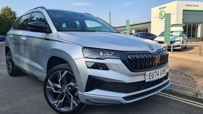 Silver Used 2024 Skoda Karoq SportLine SUV | £28,995 (A bit pricey) - Image 1/3