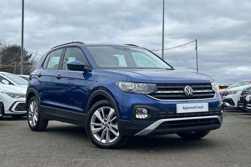 Blue Used 2021 VW T-Cross SE SUV | £16,495 (Fair price) - Image 1/4