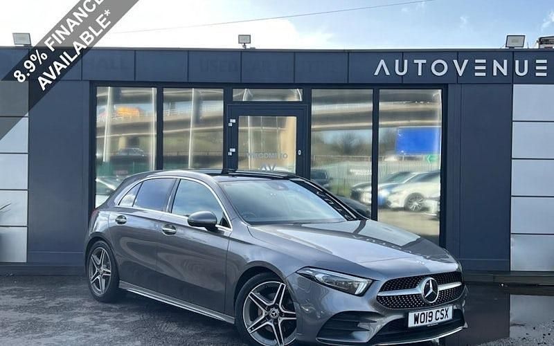 Used Mercedes A180 AMG Line Premium Plus 136 HP (100 kW) 2019 Grey Hatchback