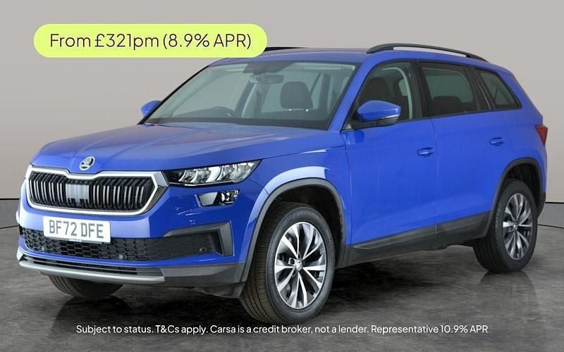 Blue Used 2022 Skoda Kodiaq SE Drive SUV | £21,277 (Super price) - Image 1/3