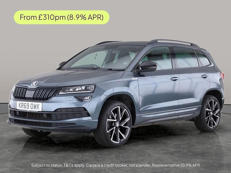 Grey Used 2019 Skoda Karoq SportLine SUV | £19,681 (A bit pricey) - Image 1/3