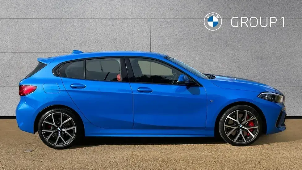 Used BMW 128 Shadowline 265 HP (194 kW) 2022 Blue Hatchback
