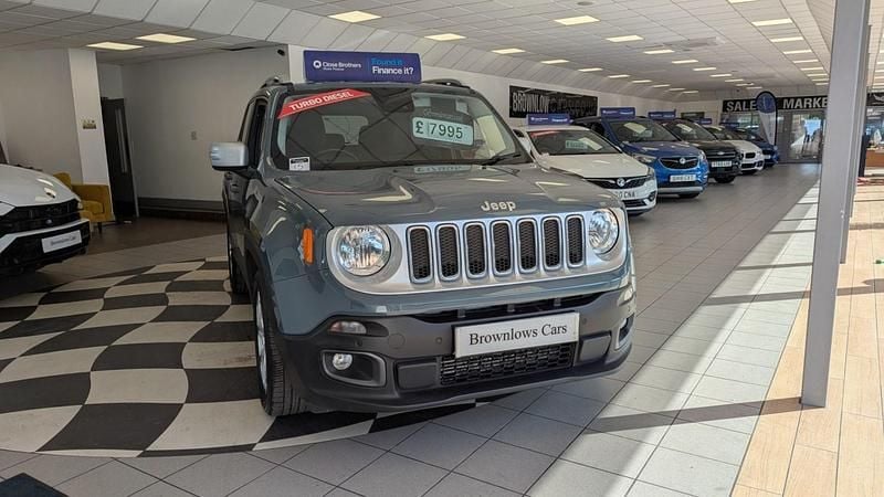 Grey Used 2017 Jeep Renegade Limited SUV | £7,995 (Fair price) - Image 1/4