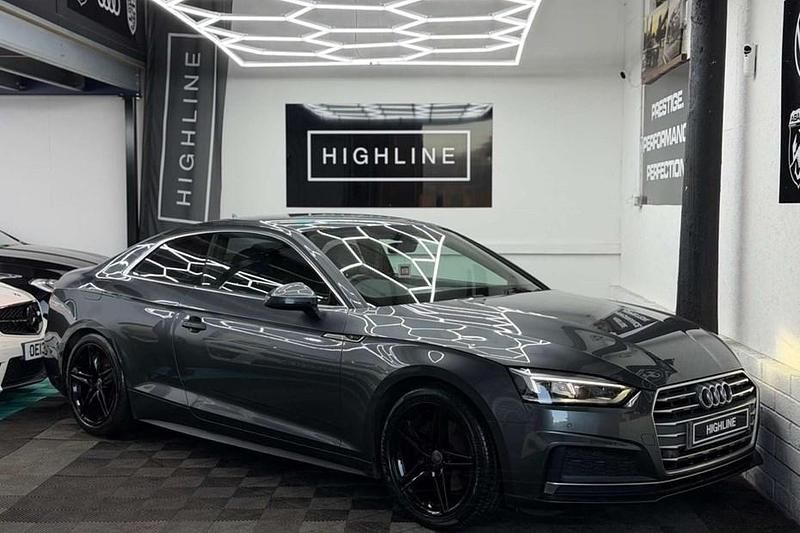 Used Audi A5 S-Line 150 HP (110 kW) 2018 Grey Coupe