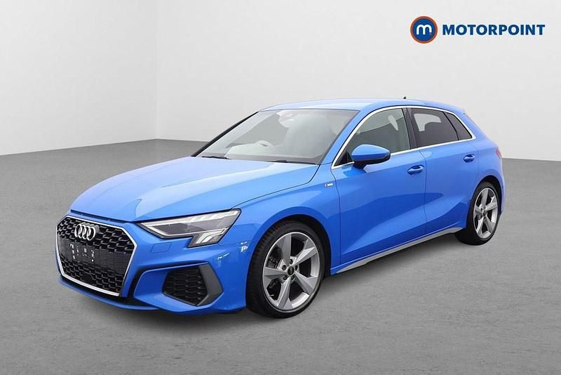 Used Audi A3 S-Line 2021 Blue Sedan