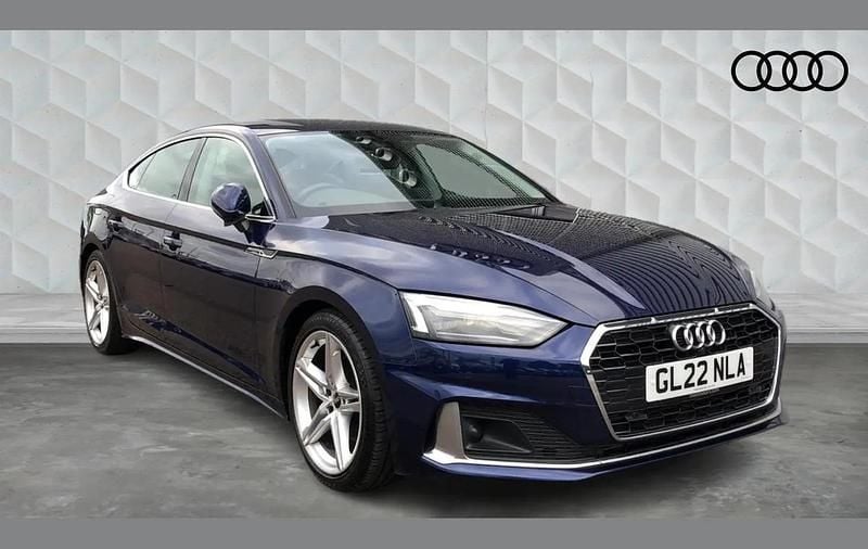 Blue Used 2022 Audi A5 Sportback Sport Hatchback | £21,250 (Super price) - Image 1/4