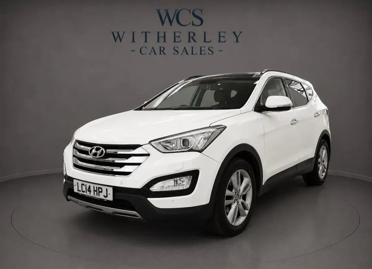 Used Hyundai Santa Fe Premium SE 194 HP (142 kW) 2014 White SUV