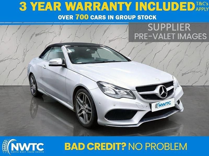 Silver Used 2015 Mercedes E250 AMG line Cabriolet | £9,495 (Good price) - Image 1/3