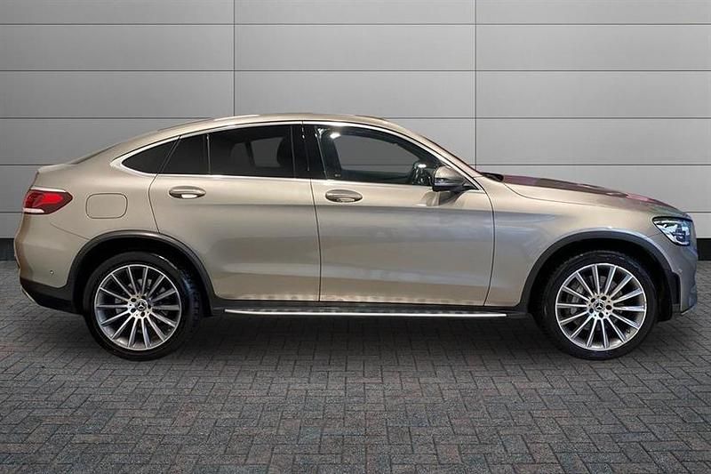 Used Mercedes GLC300 AMG Line Premium 258 HP (189 kW) 2022 Mojave silver Coupe