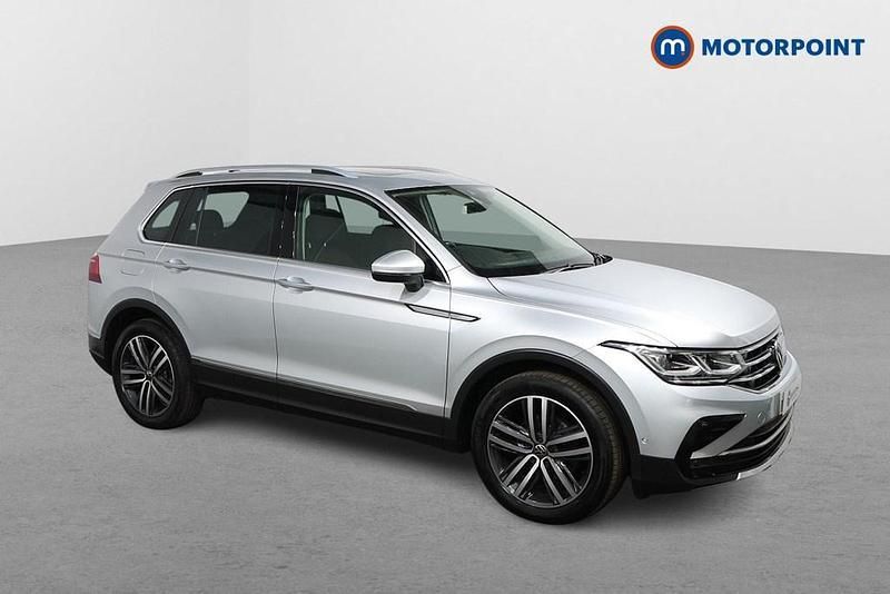Silver Used 2021 VW Tiguan Elegance SUV | £21,899 (Fair price) - Image 1/4