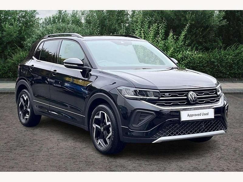Black Used 2025 VW T-Cross R-line SUV | £26,495 (Expensive) - Image 1/4