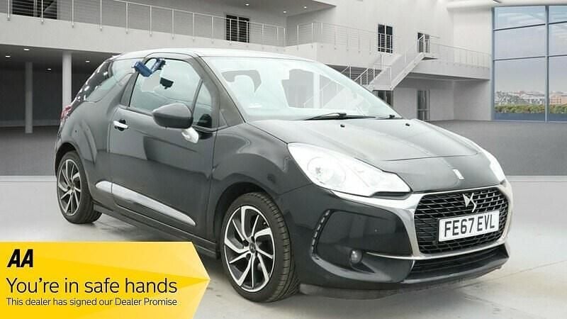 Black Used 2017 DS Automobiles DS3 Connected Chic Hatchback | £3,495 (Good price) - Image 1/3