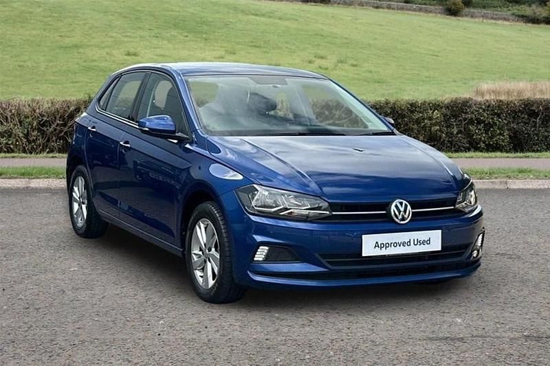 Used VW Polo SE 95 HP (69 kW) 2018 Blue Hatchback